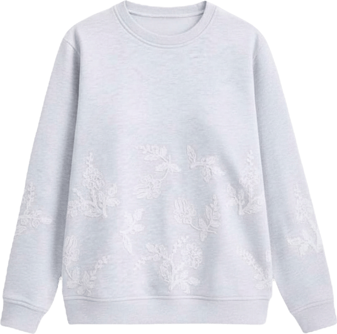 Women's Crewneck Embroidered Sweatshirt, Macy's Exclusive