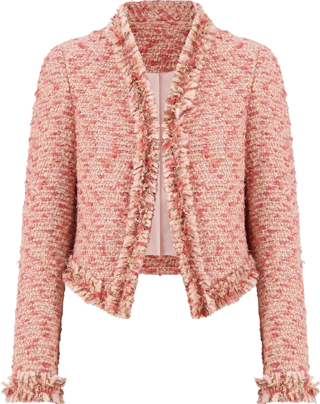 Florence Tweed Jacket - Rose Multi – The Noli Shop