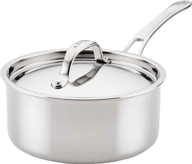 EverLast Stainless Steel 8.5" Tri-Ply Clad Saucepan