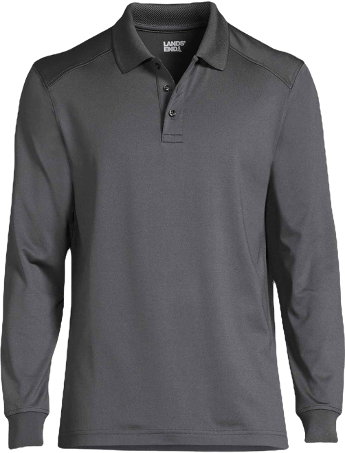 School Uniform Men's Long Sleeve Rapid Dry Polo Shirt