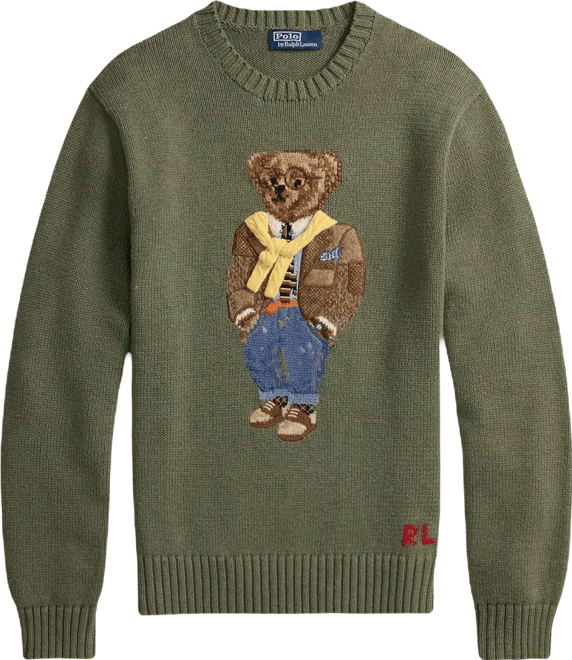 Men's Bear Graphic Crewneck Sweater