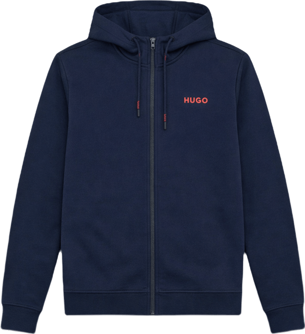 Men's Cotton Logo Full-Zip Hoodie