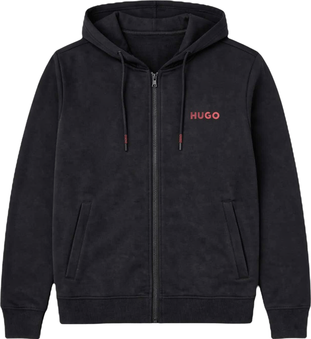 Men's Cotton Logo Full-Zip Hoodie