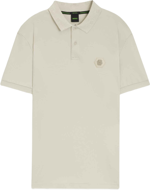 Boss by  Men's Pima-Cotton Monogram Polo Shirt
