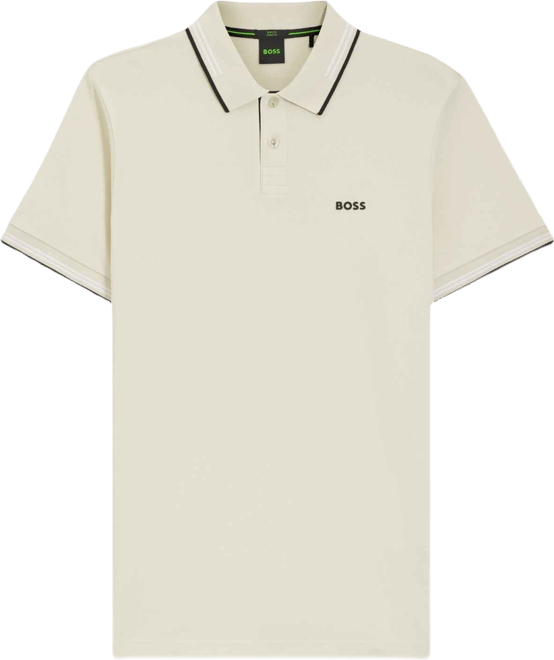 Boss by  Men's Branding Stretch-Cotton Slim-Fit Polo Shirt