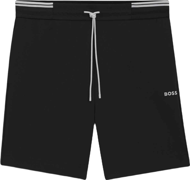 Boss by  Men's Cotton-Blend Stripe Detail Shorts