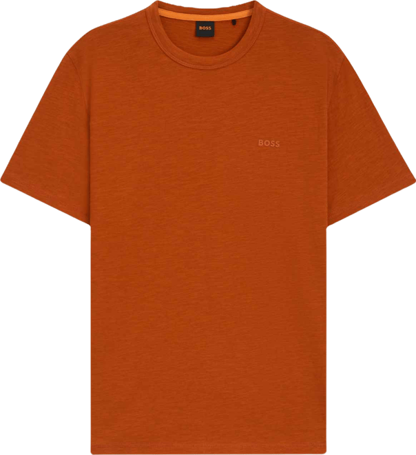 Boss by  Men's Cotton Slub Logo Detail T-Shirt