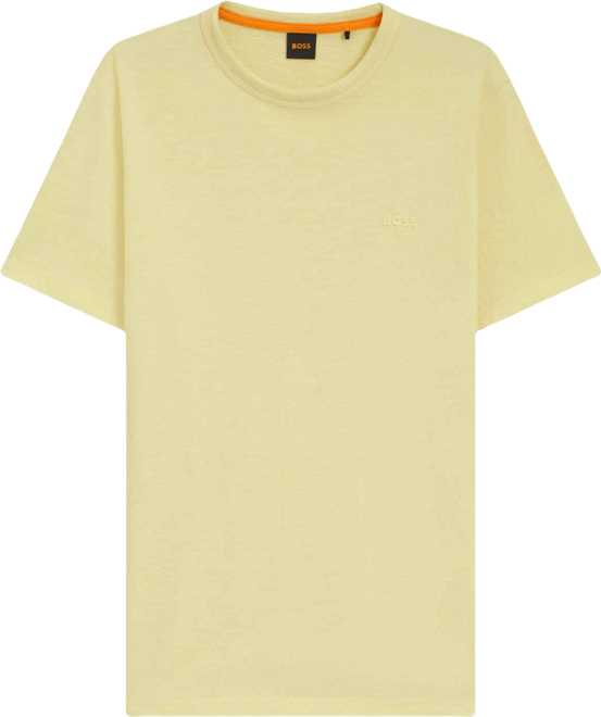 Boss by  Men's Cotton Slub Logo Detail T-Shirt