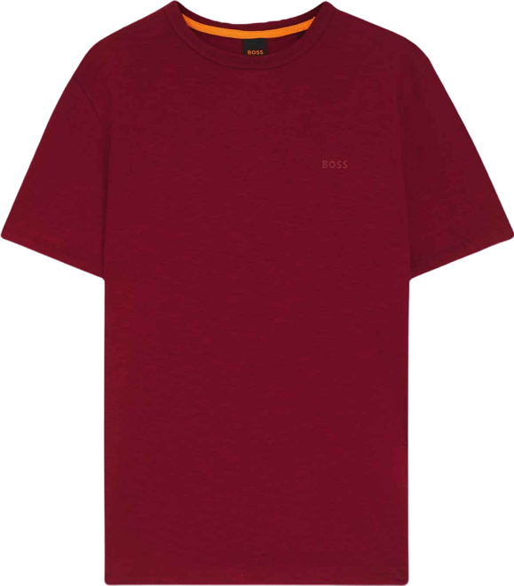 Boss by  Men's Cotton Slub Logo Detail T-Shirt