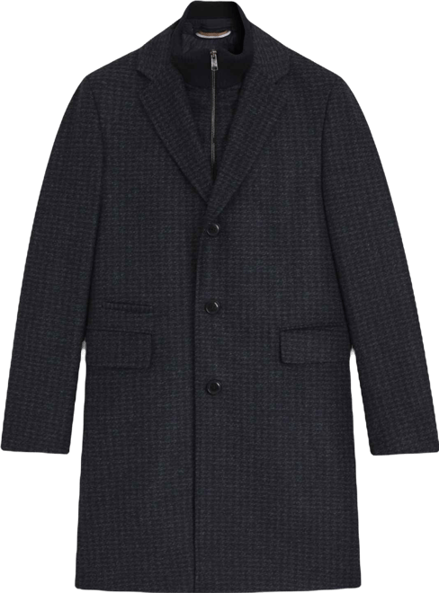 Boss by  Men's Detachable Slim-Fit Coat