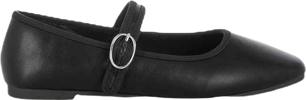 Iker Classic Denim Pin Buckle Womens Ballerinas