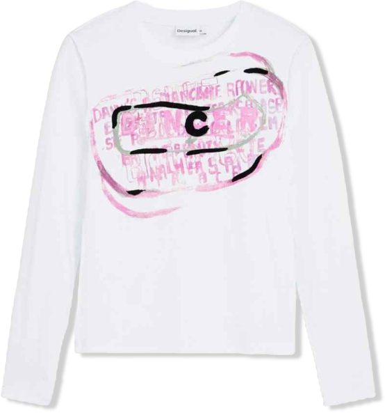 Women's Long-sleeve T-shirt with pink letters