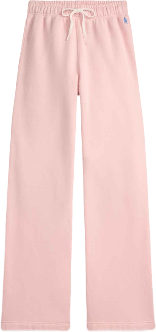 Women's Drawstring Fleece Wide-Leg Sweatpant