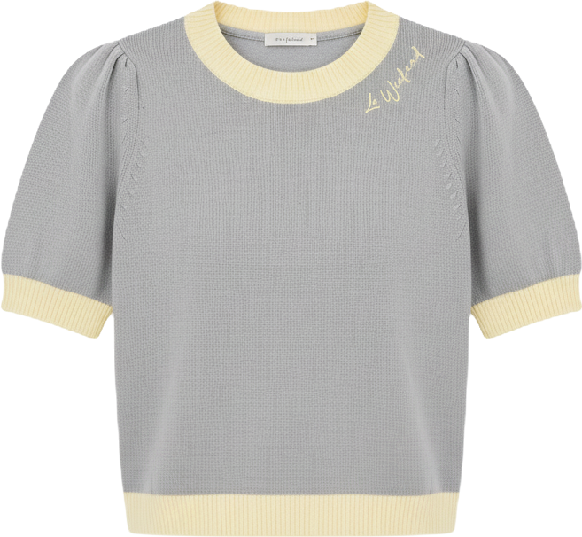 Women's Embroidered Colorblocked Short-Sleeve Sweater, Macy's Exclusive