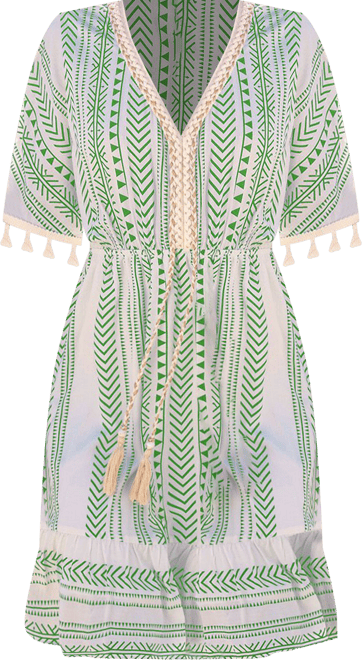 Women's Quiet Adventure Boho Mini Beach Dress