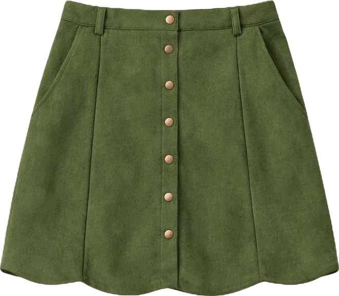 Women's Cider & Spice Orange Mini Skirt