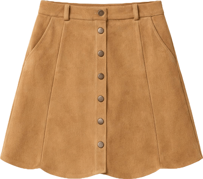 Women's Cider & Spice Orange Mini Skirt