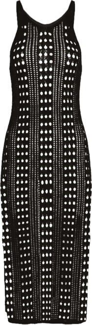 Women's Crochet Scoop Neck Cover-Up Dress