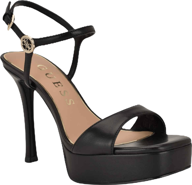 Womens Hendora Leather Platform Stiletto Dress Sandals