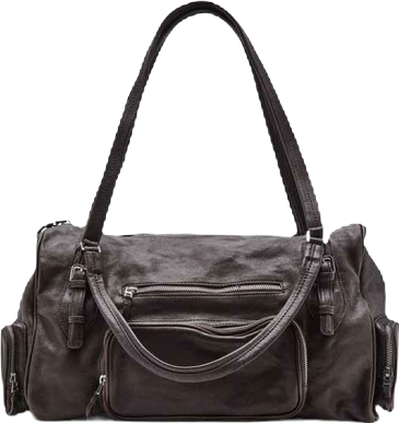 Women's Large Leather Bowling Bag