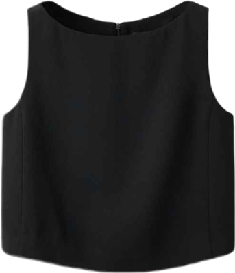 Women's Cropped Suit Waistcoat