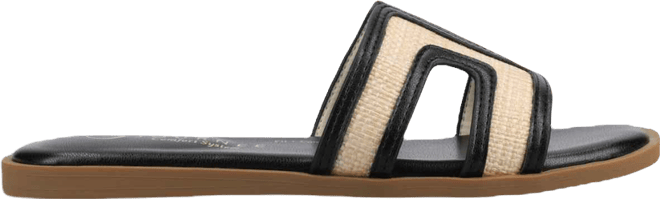 Womens Primah "H" Band Medium and Wide Width Slip On Flat Sandals