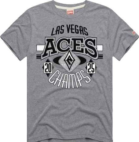 Men's and Women's Gray Las Vegas Aces 2025 Wnba Finals Champions Statement Tri-Blend T-Shirt