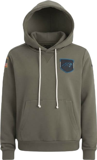 Women's Olive Carolina Panthers 2025 Salute to Service Sideline Standard Issue Dri-fit Hoodie