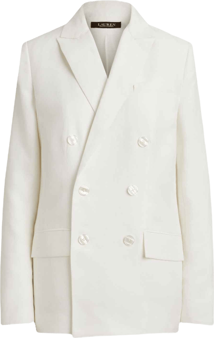 Women's Double-Breasted Twill Blazer