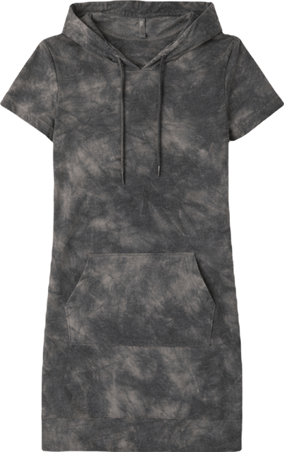 Women's Short Sleeve Hoodie Dress