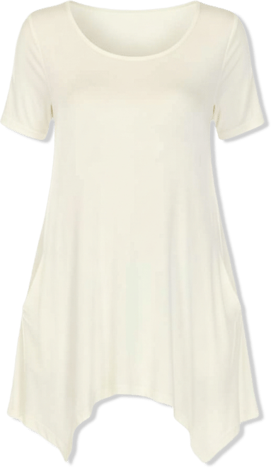 Women's Short Sleeve Swing Tunic Top