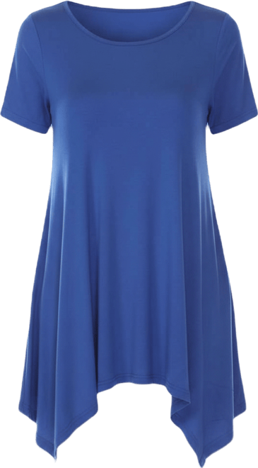 Women's Short Sleeve Swing Tunic Top