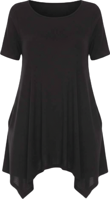 Women's Short Sleeve Swing Tunic Top