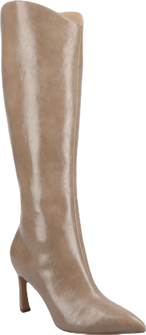 Women's Rehela Pointed Toe Stiletto Wide Calf Knee High Dress Boots