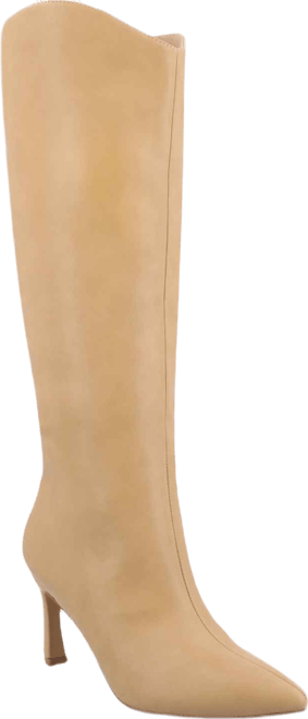 Women's Rehela Pointed Toe Stiletto Wide Calf Knee High Dress Boots