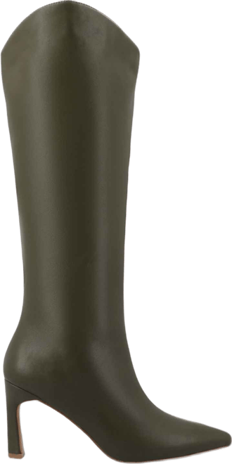 Women's Rehela Pointed Toe Stiletto Wide Calf Knee High Dress Boots