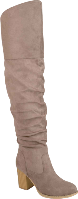 Women's Kaison Extra Wide Calf Stacked Heel Over The Knee Boots