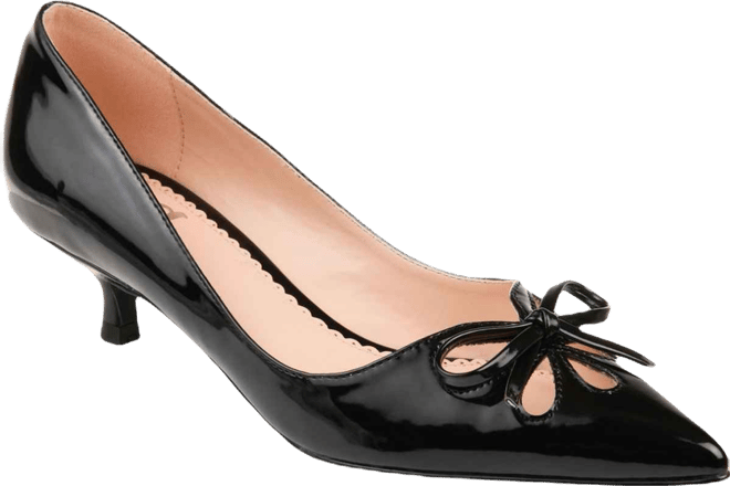 Women's Lutana Pointed Toe Kitten Heel Pumps