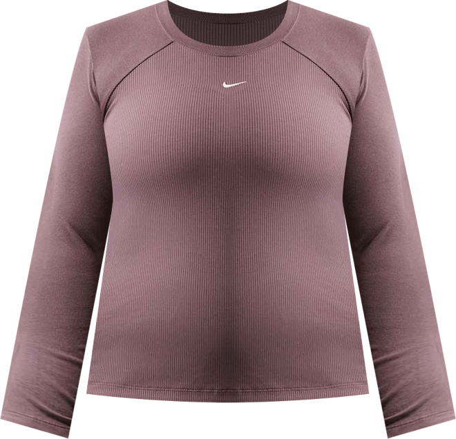 Nike Sportswear Chill Knit Women's Tight Long-Sleeve Ribbed Top (Plus Size)