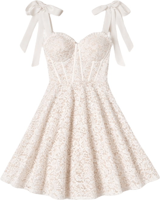 Juniors' Corset Lace Tie Sweetheart Neck Dress