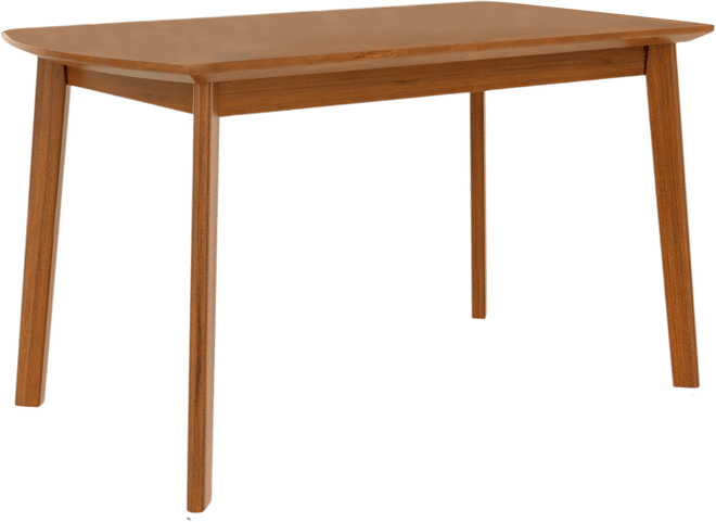 Mid Century Modern Solid Wood Dining Table for 4