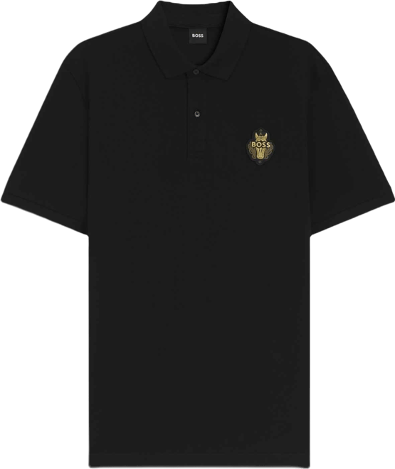 Boss by  Men's Cotton-Pique Logo Artwork Polo Shirt