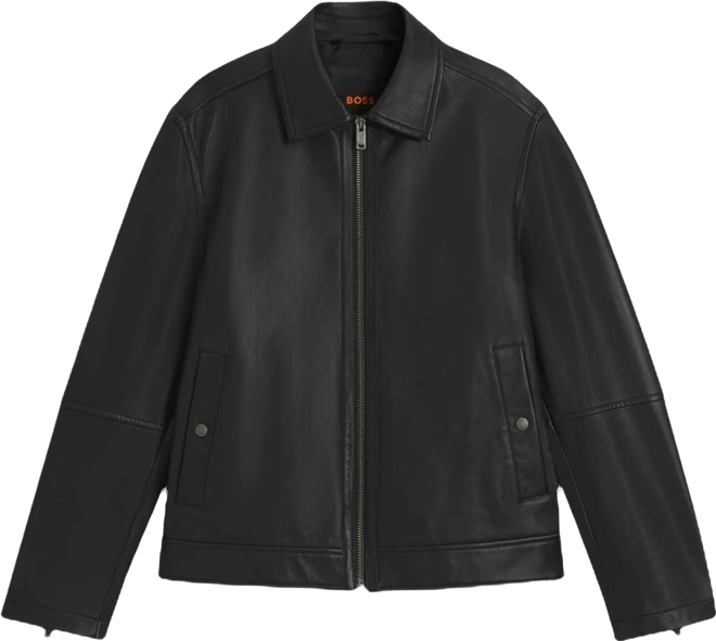 Boss by  Men's Nappa Leather Regular-Fit Jacket