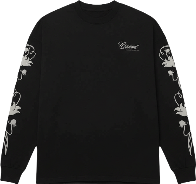 Men's Floral Oversized Long Sleeve T-Shirt