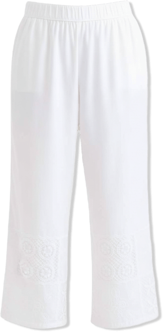 Petite Pull-On Patchwork Straight Pants, Macy's Exclusive