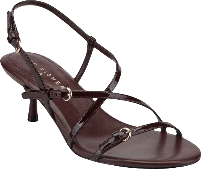 Women's Nylah Strappy Leather Kitten Heel Sandals