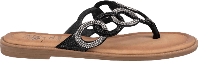 Women's Embellished Slip-On Flat Sandals