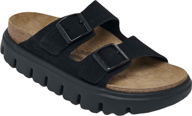 Papillio by  Women's Arizona Chunky Suede Leather Platform Sandals from Finish Line