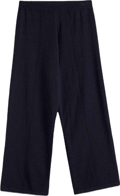 Women's Wool-Cashmere Cropped Wide-Leg Pants