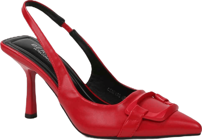 Cindy Slingback Pumps with Tonal Buckle Detail